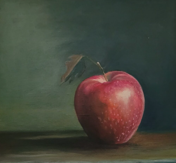 apple oil painting by Lana Zueva
